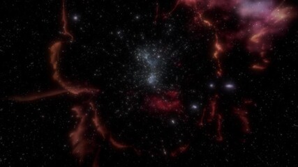 Wall Mural - explore the vibrant and mysterious depths of space with soft glowing effects