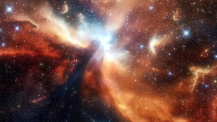 Wall Mural - Exploring the wonders of a vibrant cosmic background in deep space