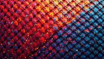 Intricate woven textile pattern forms a visually appealing backdrop , knit, stitch, textile