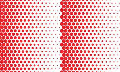 Poster - abstract geometric red big to small dot pattern can be used background, banner, poster.