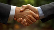 © Edhar - Business professionals shake hands in agreement during a meeting