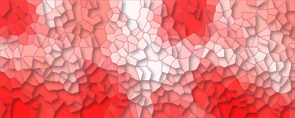 Wall Mural - abstract crystallize light gradient pink red colored blurred background. geometric hexagonal hexagon