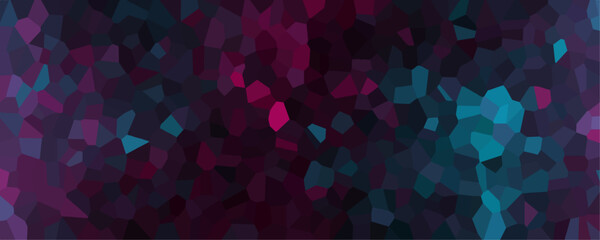 Wall Mural - Abstract quartz glass dark mixed colored geometric hexagonal hexagon mosaic cement stone textured background. Colorful dark seamless mosaic stone granite blocks wall texture background abstract design