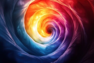 Poster - A vibrant swirl of colors representing the depth and complexity of emotions, creating a mesmerizing visual experience.