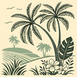 © Designer As HasiB - seamless pattern with palm trees