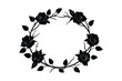 © Dipok - rose vine-wreath-silhouette