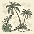© Designer As HasiB - seamless pattern with palm trees