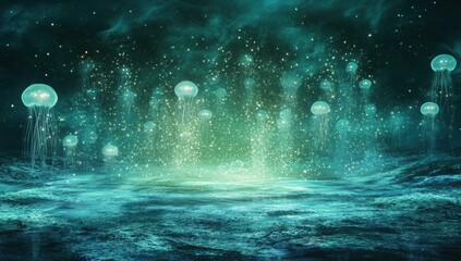Wall Mural - night sky and moon