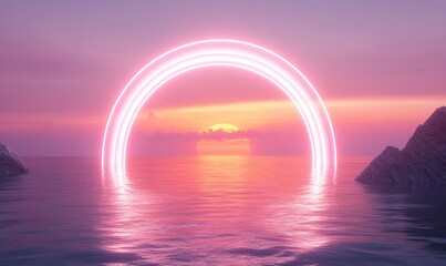 Wall Mural - sunset over the sea