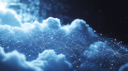 Wall Mural - cloud network concept