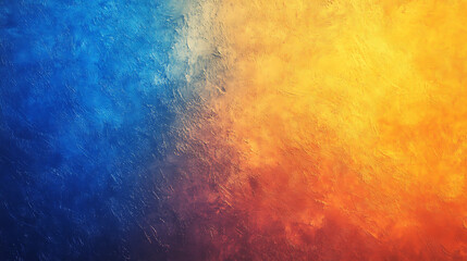 Leinwandbilder - Abstract color gradient background grainy orange blue yellow white noise texture backdrop