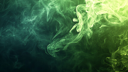 Poster - Abstract green smokey wallpaper background