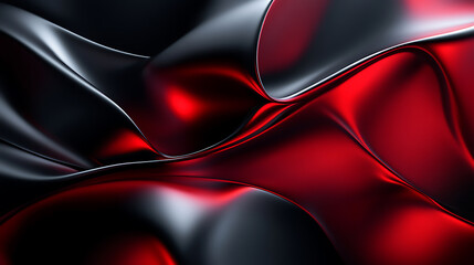 Leinwandbilder - Abstract metallic red and black background