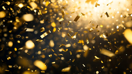 Aufkleber - Develop posters or promotional materials for award ceremonies, film festivals, or recognition events using a golden confetti background to symbolize achievement and success