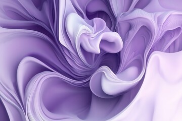 Wall Mural - Fractal-inspired abstract swirls with smooth flow and intricate design.