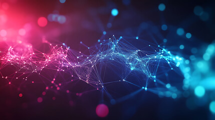 Poster - Digital abstract background, ideal for network abilities, technological processes, digital storages, science, education, etc