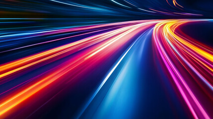 Aufkleber - Abstract speed motion on the road high speed background