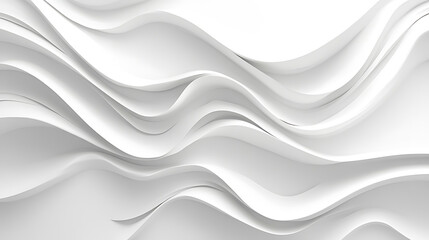 Leinwandbilder - An elegant white background with wavy pattern