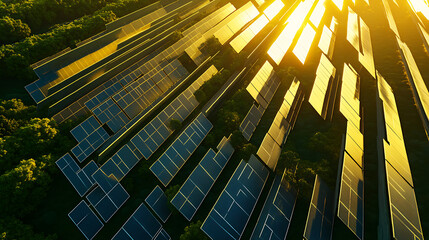 Aufkleber - Solar panels as alternative sources of energy, green energy