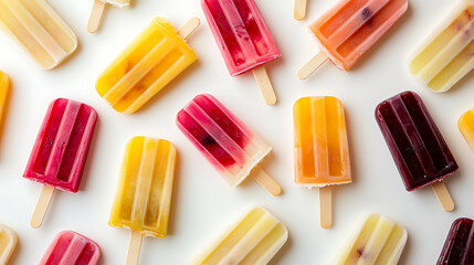 Poster - Many popsicles top down