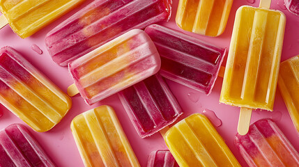 Poster - Many popsicles top down
