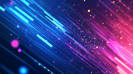 Poster - Blue neon business background