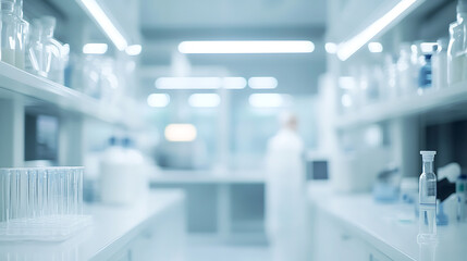 Aufkleber - Blurred laboratory background