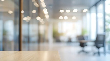 Poster - Blurry scene of business office, ideal for business backgrounds, copy space