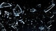 © Nikola - Explore the Dynamic Beauty of Shards of Broken Glass in Motion Creating a Mesmerizing Visual Experience with Intriguing Patterns and Light Play