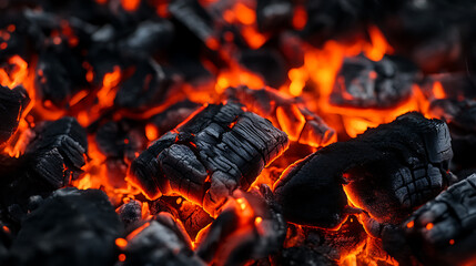 Aufkleber - Close up of some red and black fire