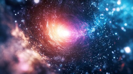 Wall Mural - explore the mysteries of interstellar space with captivating digital art illustrations of big bang s