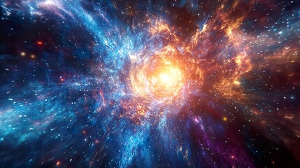 Wall Mural - discover the intriguing world of cosmic energy and radiation forces captured in a stunning digital a