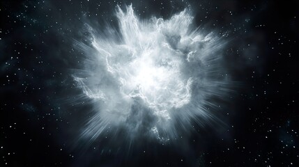 Wall Mural - explore the mystical wonders of a round space nebula for an enchanting and immersive cosmic experien