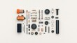 © UnderTheSun - Collection of automotive parts arranged neatly on a light background, showcasing various mechanical components.
