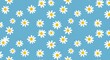 © Dao - Daisies on Sky Blue AI Generated