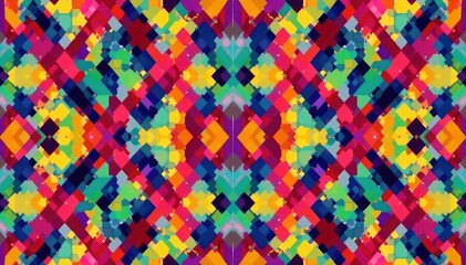 Geometric shapes repeating in a rhythmic structure forming a visual pattern , artwork, repeat