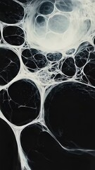 Wall Mural - A black and white web like abstract background