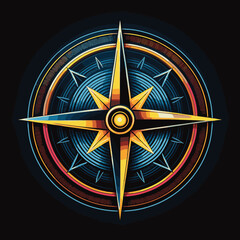 colorful compass