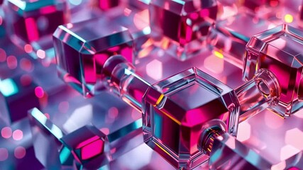 Aufkleber - This Close-up view of synthetic materials resembling blood components for medical use and transfusions.