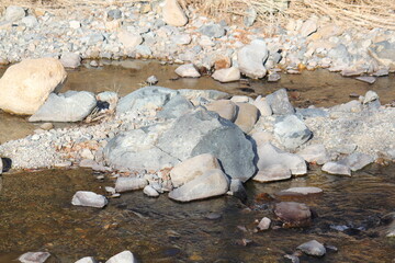 Wall Mural - Image of pretty rocks on the Daecheongcheon River Trail