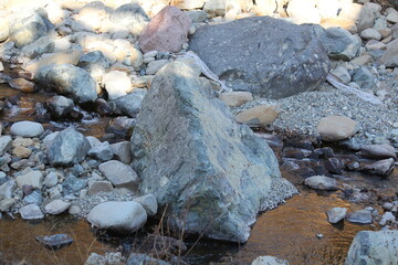 Wall Mural - Image of pretty rocks on the Daecheongcheon River Trail