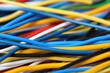 © New Africa - Many colorful electrical wires as background, closeup