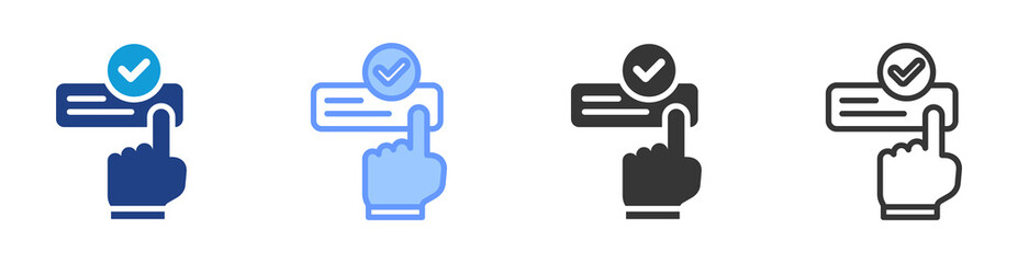 Fototapete - Apply icon set multiple style collection