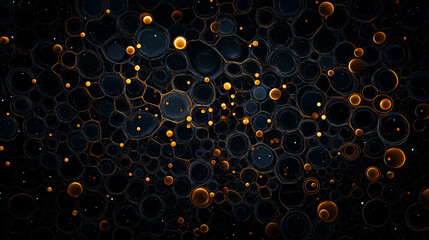 Wall Mural - abstract bubbles: a mesmerizing abstract composition featuring interconnected bubbles in varying siz