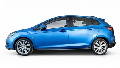 Naklejka na meble blue car isolated on white