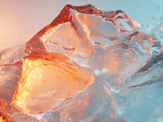 Aufkleber - Crystalline Fusion Next-Gen Abstract Ice Textures for Luxury Branding, Digital Marketing, and Immersive Visual Storytelling in 8K Resolution