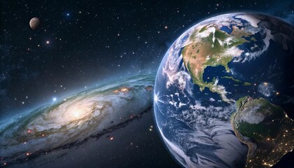 planet earth in space