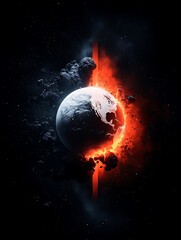 cosmic planet collision