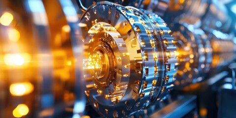 Leinwandbilder - A close-up shot unveils the inner workings of a secure blockchain transaction, revealing the intricate layers of encryption that protect digital assets, a testament to th