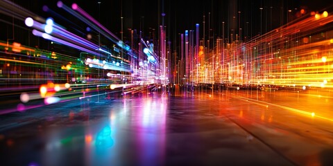 Canvas Print - a symphony of interconnected circuits and data streams, a realm of innovation and progress where the